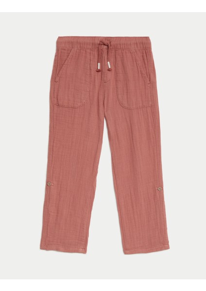 Saf Pamuklu Regular Fit Pantolon