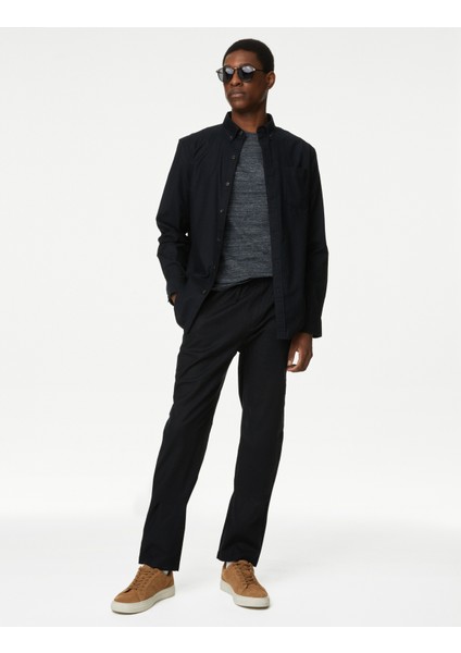 Marks & Spencer Tapered Fit Keten Pantolon