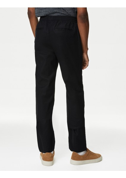 Marks & Spencer Tapered Fit Keten Pantolon