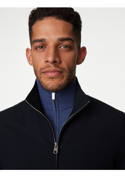 Marks & Spencer Tailored Fit 360 Flex™ Bomber Ceket