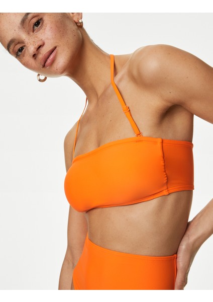 Marks & Spencer Regular Fit Bandeau Bikini Üstü