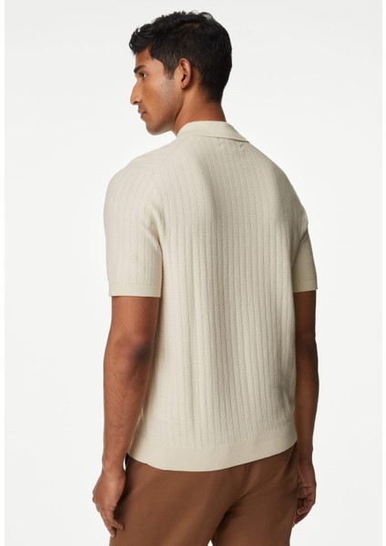 Kısa Kollu Örme Polo Yaka T-Shirt fırsatları