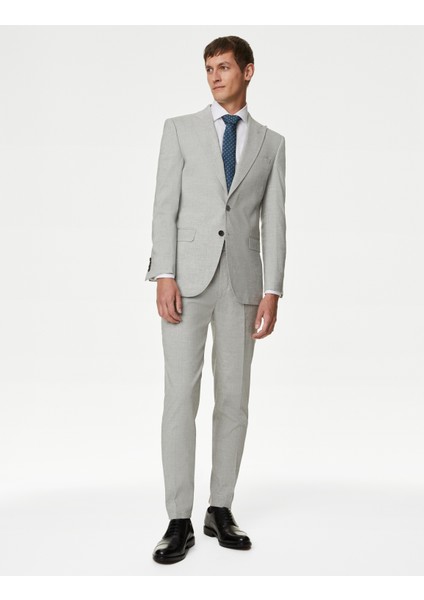 Tailored Fit Klasik Keten Ceket fırsatları