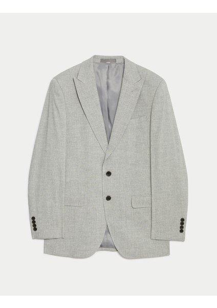 Tailored Fit Klasik Keten Ceket indirimleri