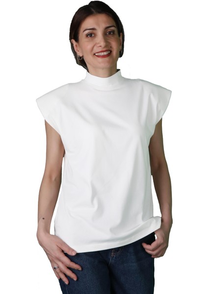 Kadın Süprem Vatkalı Yarasa Kol T-Shirt modelleri