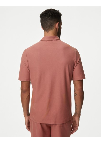Supima® Cotton Polo Yaka Pijama Üstü modelleri
