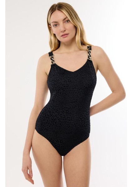 4300 Siyah Desenli Toparlayıcı Mayo fiyatları