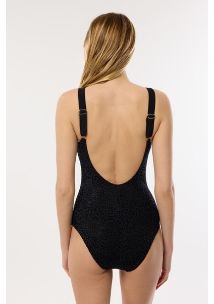 4300 Siyah Desenli Toparlayıcı Mayo modelleri