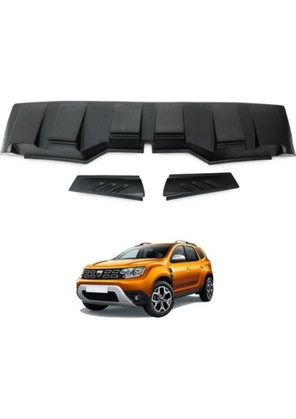 Dacıa Duster Uyumlu Arka Cam Üstü Spoiler 3 Prç. 2018