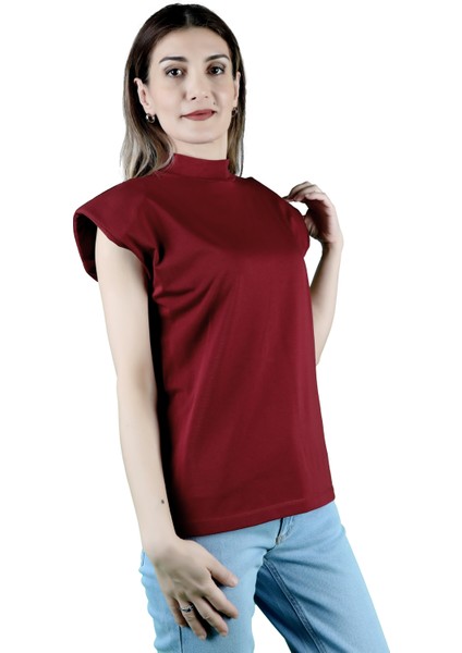 Kadın Süprem Vatkalı Yarasa Kol T-Shirt modelleri