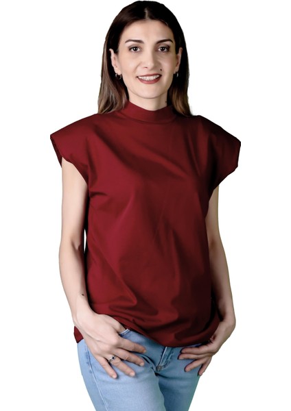 Kadın Süprem Vatkalı Yarasa Kol T-Shirt indirimleri
