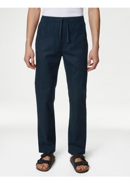 Marks & Spencer Tapered Fit Keten Pantolon