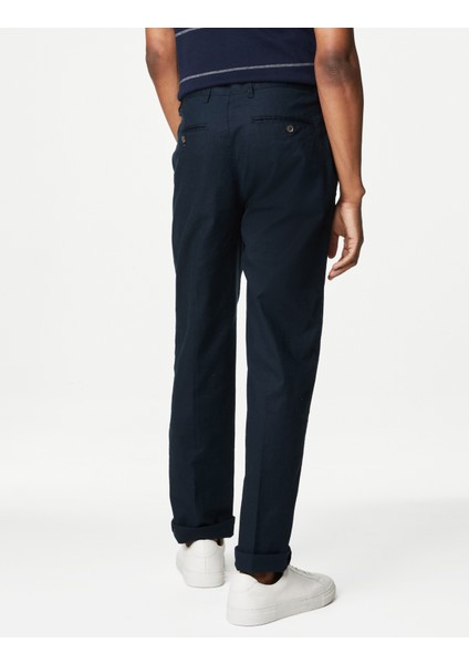 Marks & Spencer Regular Fit Keten Chino Pantolon