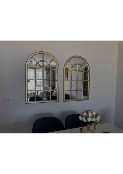 Pencere Model Ayna Duvar Aynası Salon Aynası Dressuar Aynası 103CM x 70 cm