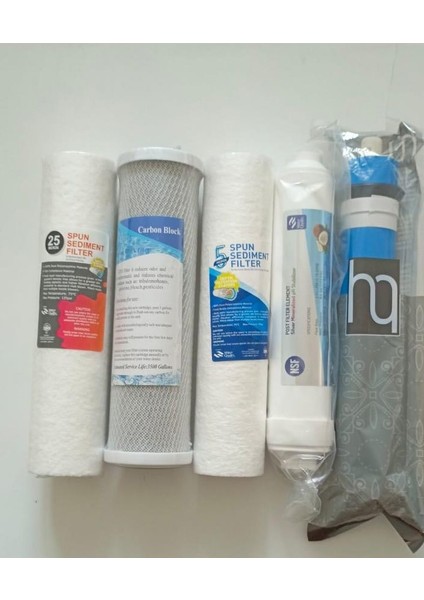 Ihlas Tipi Su Arıtma Cihazı Filitresi 5'li Set Tüm Bağlantı Apartaları Hediyedir !!!