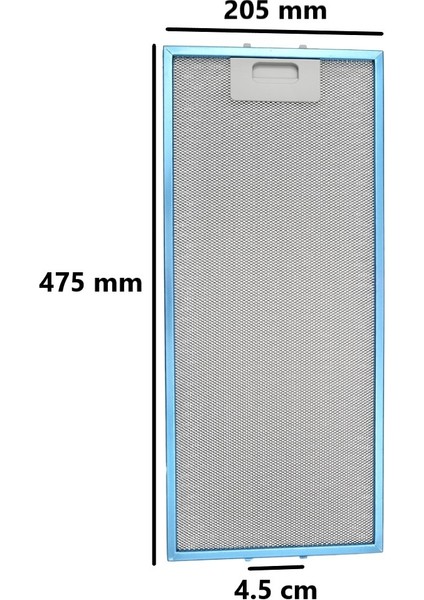 Vestel Storm ,truva Sürgülü Aspiratör Filtre 476X205MM 1 Adet