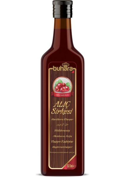 100% Doğal Alıç Sirkesi Cam Şişe 500 ml