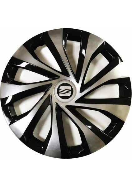 Peugeot 107 Uyumlu 15 Inç Piano Black Siyah Jant Kapağı 4 Adet