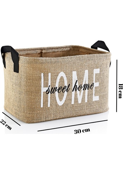 Jüt Dolap Içi Çamaşır Çocuk Odası Oyuncak Düzenleyici Katlanır Saklama Sepeti Organizer 30X22X18 fırsatları