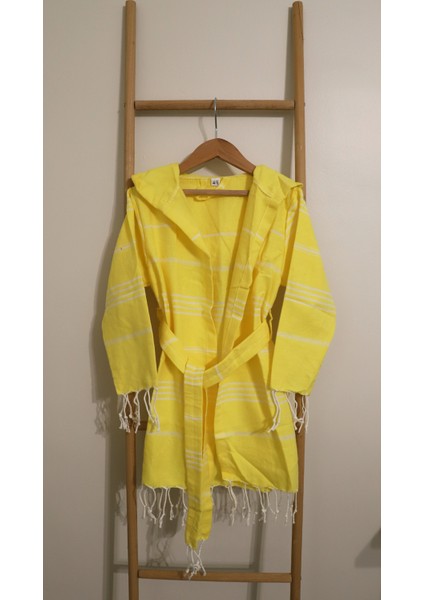 Unisex Kadyanda Peştemal Bornoz-Pamuklu - Çocuk Bornozu