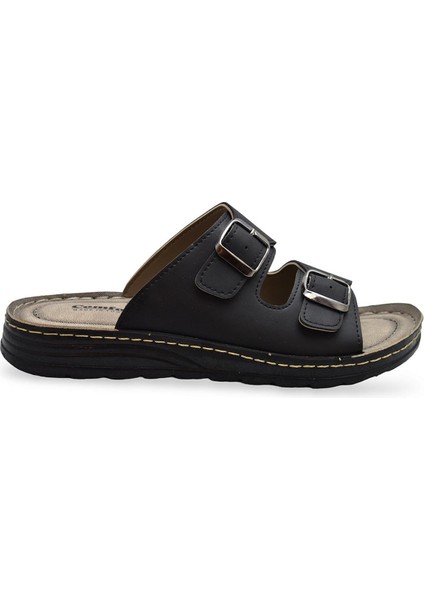 6092 Full Ortopedik Günlük Erkek Terlik Sandalet Erkek Terlik Çift Tokalı fiyatları