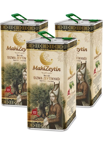 Mahizeytin 15 Litre Soğuk Sıkım Natürel Sızma Zeytinyağı