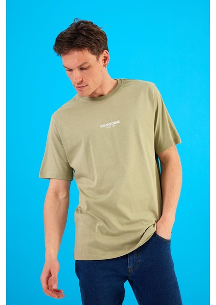 Erkek Vena Sports Baskılı Ada Çayı Bisiklet Yaka Regular Fit T-Shirt fiyatları