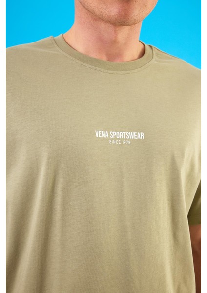 Erkek Vena Sports Baskılı Ada Çayı Bisiklet Yaka Regular Fit T-Shirt modelleri