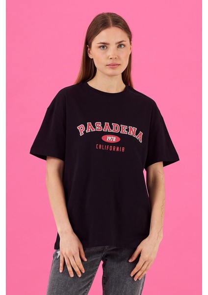 Kadın Pasadena Siyah T-Shirt