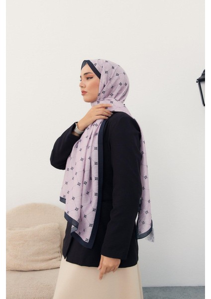 Olinda Şal - 49003 - Açık Lila Lacivert modelleri