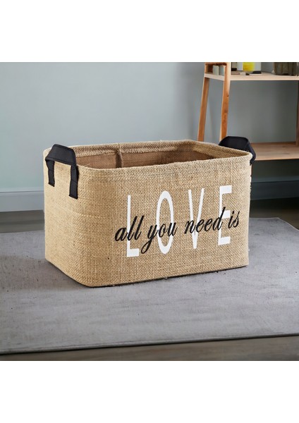 Jüt Dolap Içi Çamaşır Çocuk Odası Oyuncak Düzenleyici Katlanır Saklama Sepeti Organizer 30X22X18 modelleri
