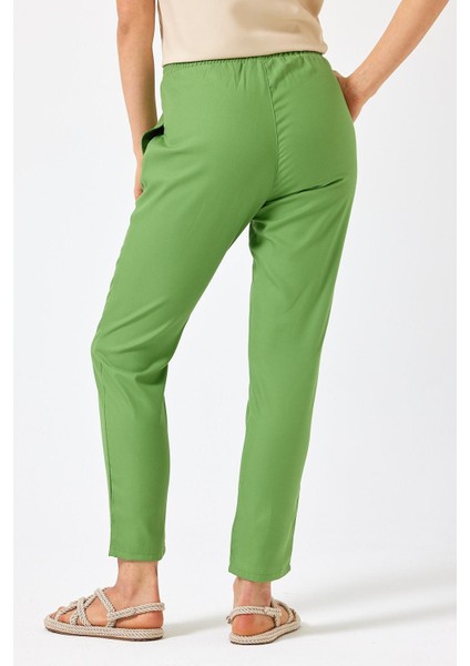 Kadın Alian Yeşil Beli Lastikli Beach Pantolon (Lyocell) fırsatları