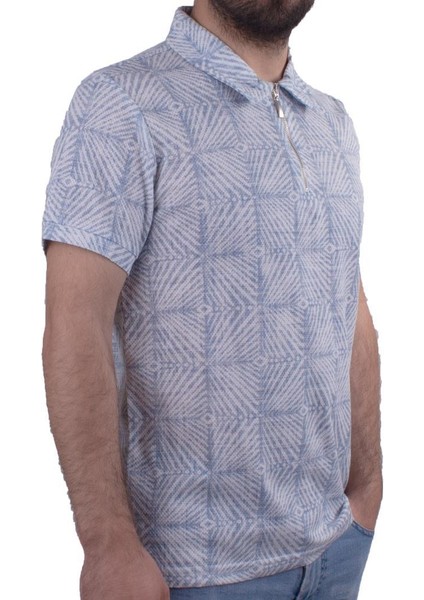 2276BB Mavi Polo Yaka Erkek T-Shirt