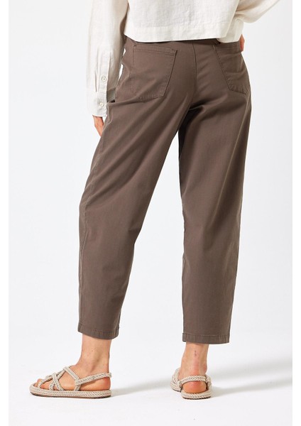 Kadın Stacy Vizon Slouchy Chino Pantolon (Lyocell)