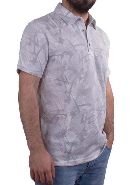 2278BB Gri Polo Yaka Erkek T-Shirt