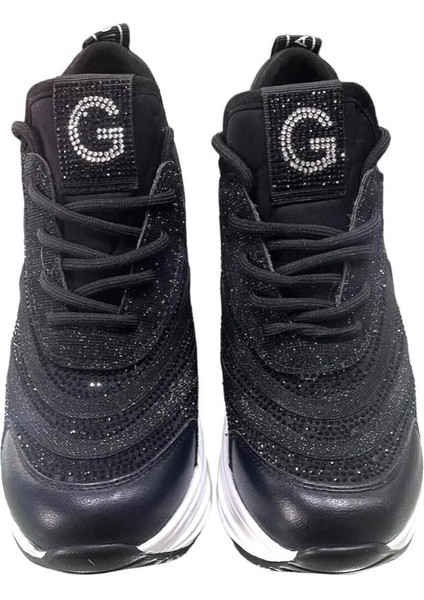 Guja 24Y300 Kadın Gizli Dolgulu Yüksek Taban Taşlı Sneaker Spor Ayakkabı modelleri