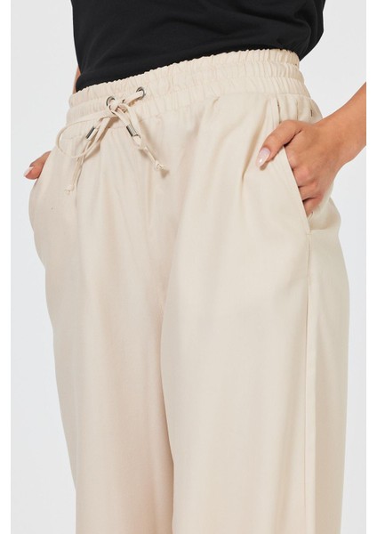 Kadın Sally Taş Yüksek Bel Wide Leg Lyocell Pantolon (Lyocell) modelleri