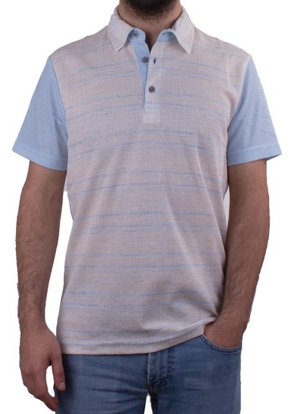 2281BB Mavi Polo Yaka Erkek T-Shirt fiyatları