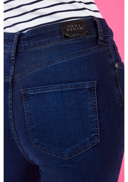 Kadın Holly Blue Black Yüksek Bel Skinny Jean Pantolon (Lyocell)