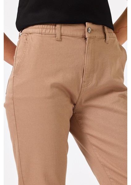 Kadın Norah Taba Beli Lastikli Renkli Jean Pantolon modelleri