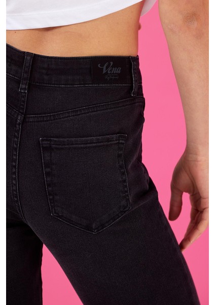 Kadın Maria Black Slim Mom Jean Pantolon