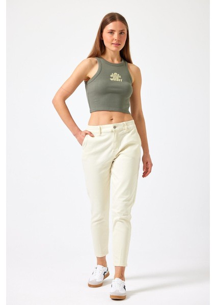 Kadın Norah Kemik Beli Lastikli Renkli Jean Pantolon fiyatları