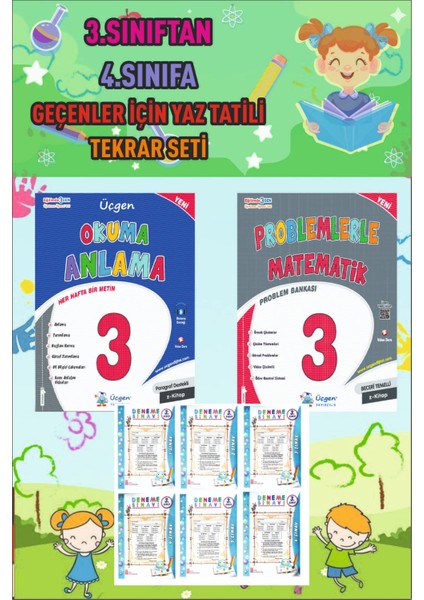 3. Sınıftan 4. Sınıfa Geçenler Için Yaz Tekrar Seti