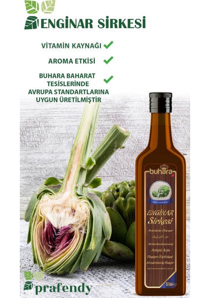 100% Doğal Enginar Sirkesi Cam Şişe 500 ml fiyatları