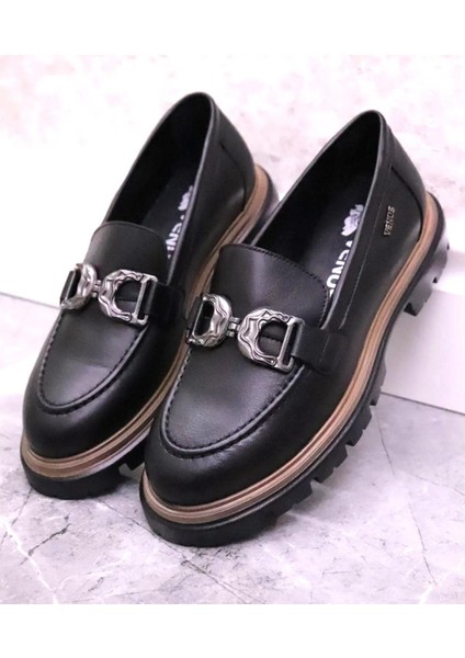 Venüs 2412902 Kadın Hakiki Deri Soft Strong Ultra Comfort Taban Günlük Loafer Ayakkabı