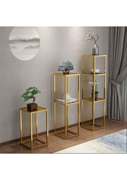 Terra Dekoratif Çiceklik Sehpası 3'lü