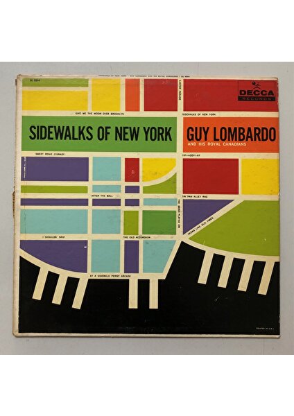 Guy Lombardo And His Royal Canadians – Sidewalks Of New York Lp Plak (Orjnal 1959 Dönem Amerika Baskı Plak)