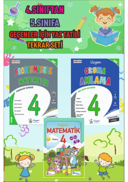 4. Sınıftan 5. Sınıfa Geçenler İçin Yaz Tekrar Seti