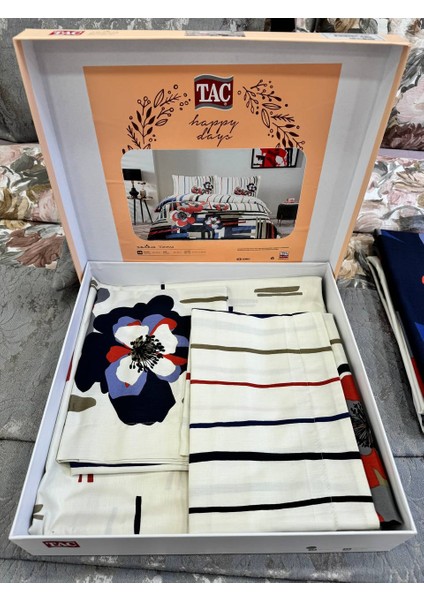 Tac Saten Çift Kişilik Nevresim Takımı