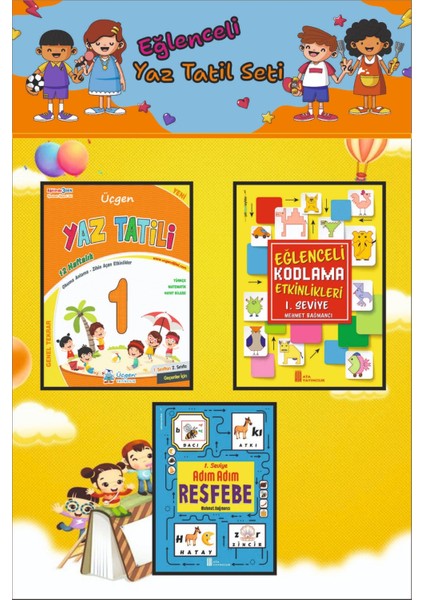1. Sınıf Eğlenceli Yaz Tatil Seti
